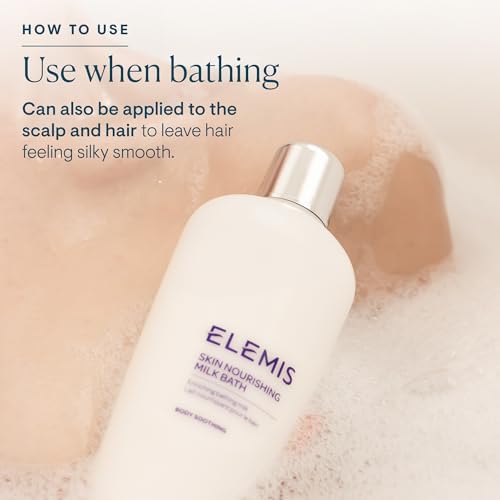 ELEMIS Skin Nourishing Bath Milk & Aching Muscle Super Soak – Hydrating, Soothing & Muscle-Relieving Body Care 400ml