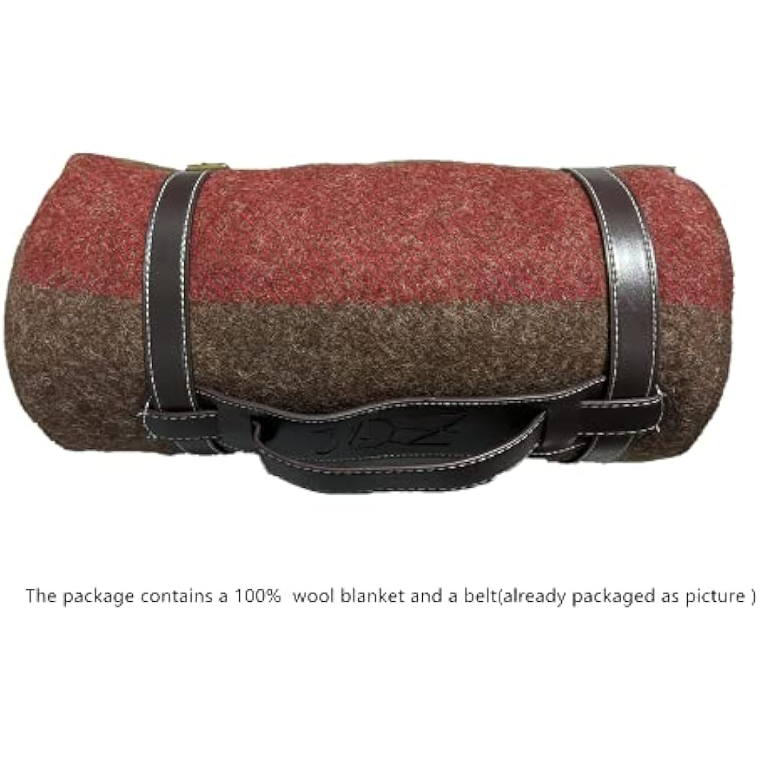 JQZ 100% Wool Blanket 4.5 LBS Swiss Army Military Reproduce Warm Thick Washable 59" x 80" Great for Camping Outdoors Sporting Events Survival & Emergency Kits