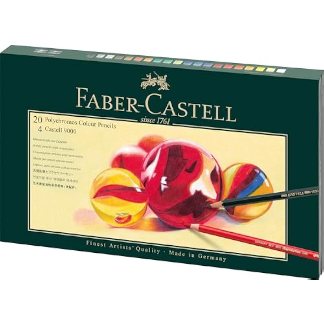 Faber-Castell Art & Graphic Polychromos Colour Pencil, Gift Set, Mixed MediaMulticoloured, Polychromos Gift Set, For Art, Craft, Drawing, Sketching, Home, School, University, Colouring