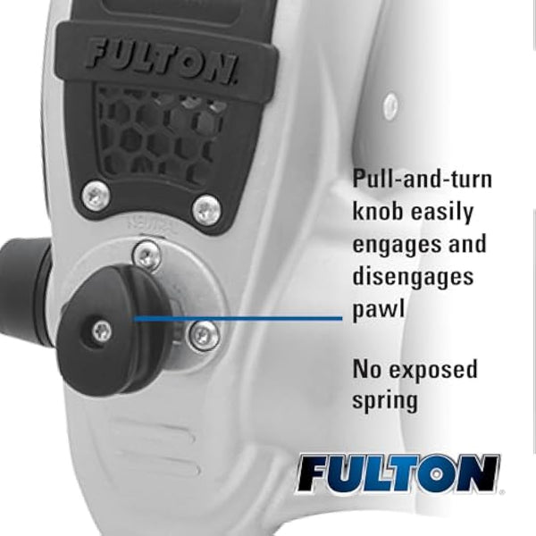 Fulton Unisex Fulton FW20000101 F2 Single Speed Winch 2000 , Silver & Black, boat length - max feet none weight ma UK