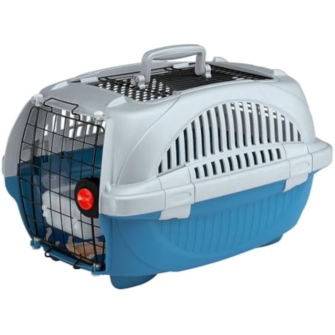 Ferplast Atlas 10 Deluxe Open Cat Carrier Dog Carrier, Secure and Practical, Durable, Open Top Design, Easy to Clean, Ideal for Travel, Pet Carrier up to 5 Kg. 51x34x30 cm.