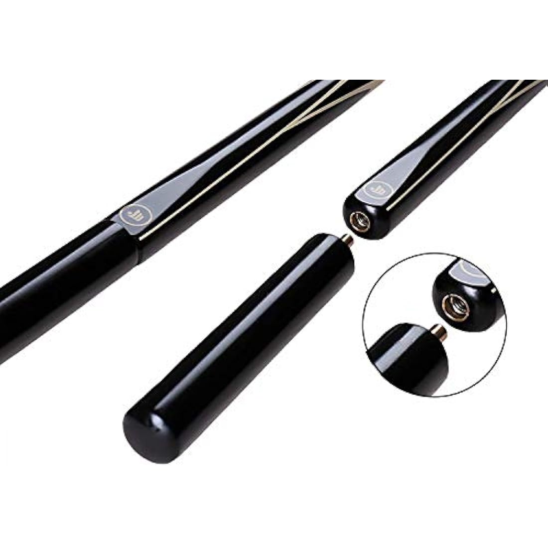 AONETIGER 3/4 Jointed Snooker Billiard Pool Cue Handmade Ash Shaft 3 Piece Tips 9.7mm with Extension Accessories Hard Case/Bag to Choose