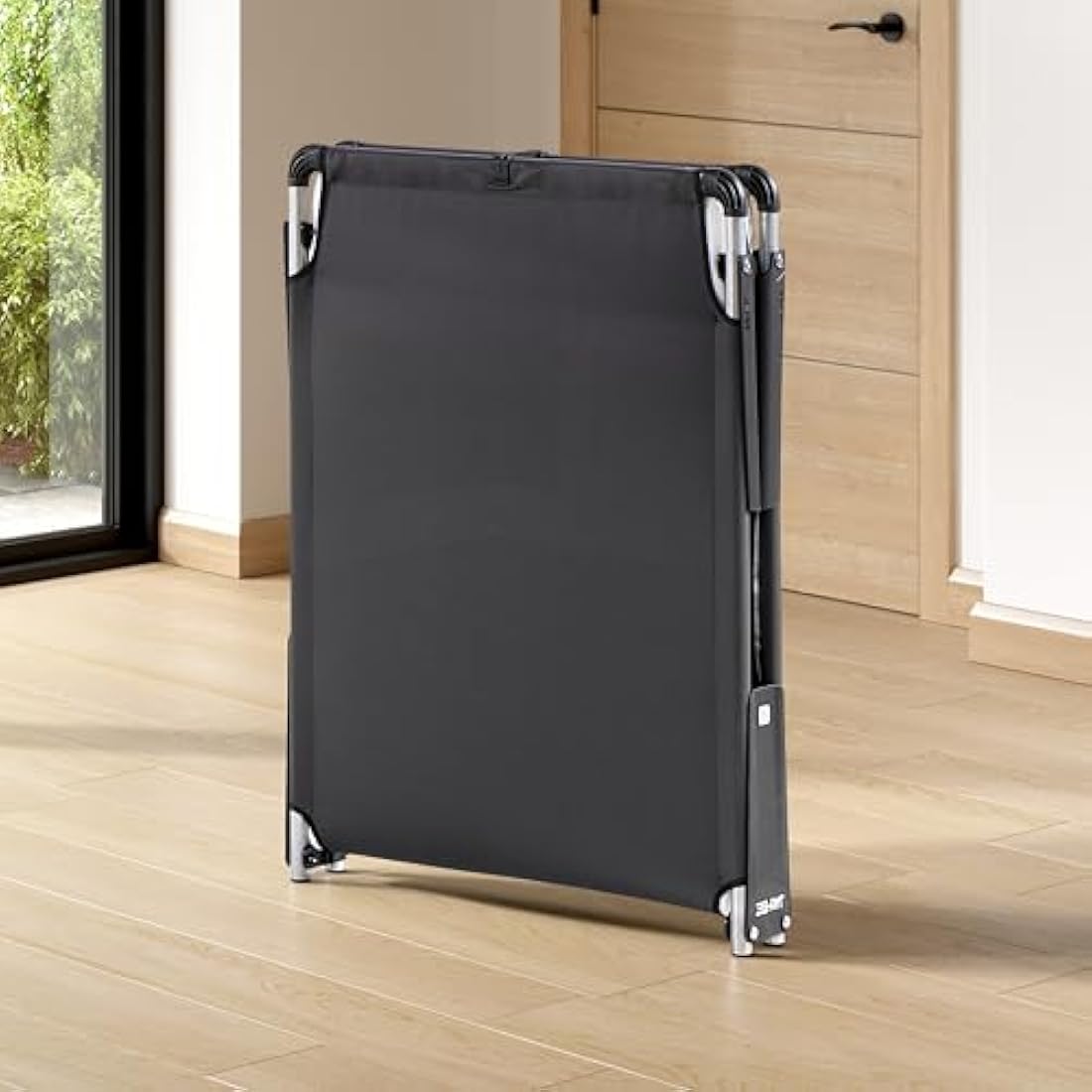 Jay-Be Folding Bed with Comfort Mattress - Single, Black