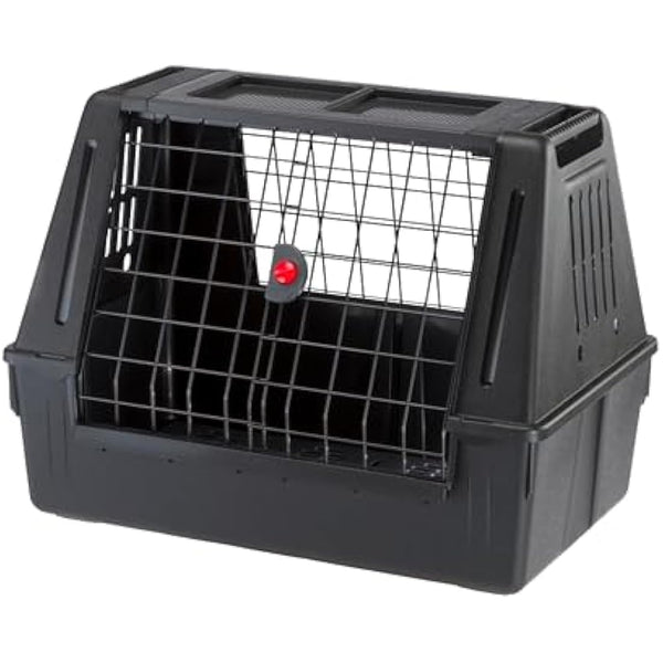 Ferplast – Atlas Car Scenic 80 – Dog Carrier – Maximum Visibility, Double Sliding Door, Draining Mat – 82 x 51 x 61 cm – Max 20 kg