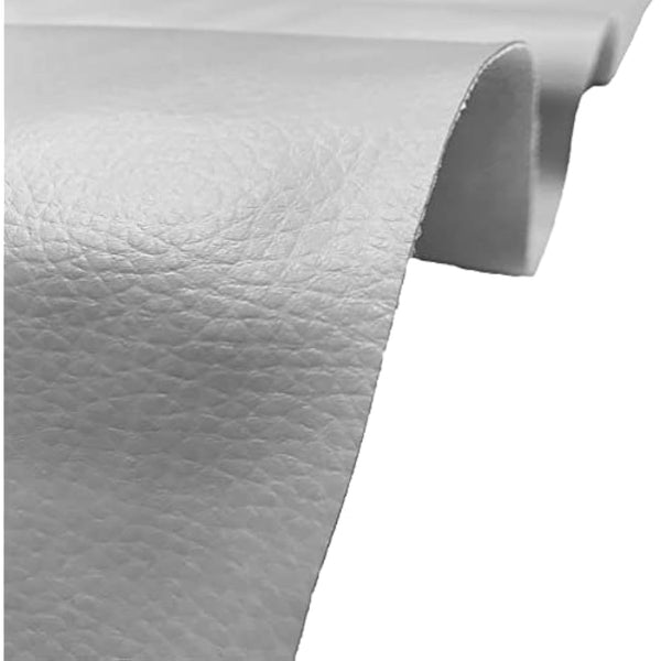 A-Express Grained Faux Leather Fabric Waterproof Heavy Duty Leatherette Vinyl Leathercloth Upholstery Textured Material - Light Slate Half Metre 50cm x 140cm