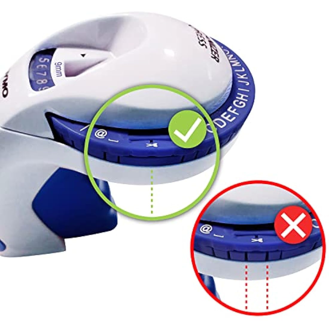 Dymo S0717930 Omega Home Embossing Label Maker, Grey and Navy, Embosser