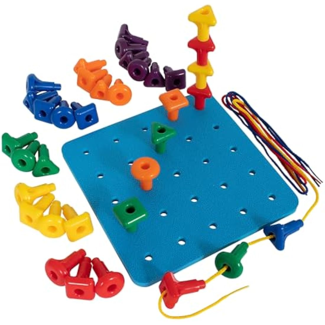edx education 75112 Childrens Giant Geo Pegs and Board Set