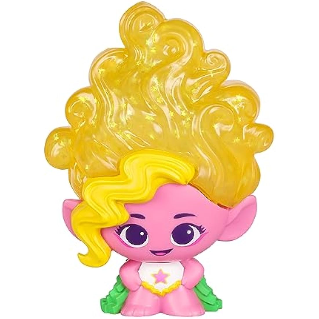 DREAMWORKS TROLLS Jelli Crush Band Together Squishy, Stretchy Glitter-Filled Hair Doll - Stretchy Hair Viva