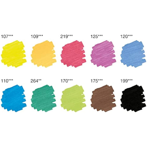 Faber-Castell Art & Graphic Pitt Artist Pen Dual Marker India Ink, Multicoloured, Wallet Of 10, For Art, Craft, Drawing, Sketching, Home, School, University, Colouring