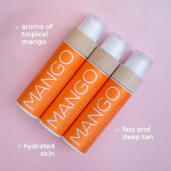 COCOSOLIS Mango Tan Accelerator with Vitamin E, Bio Oil Body Lotion for Natural Tan (110)