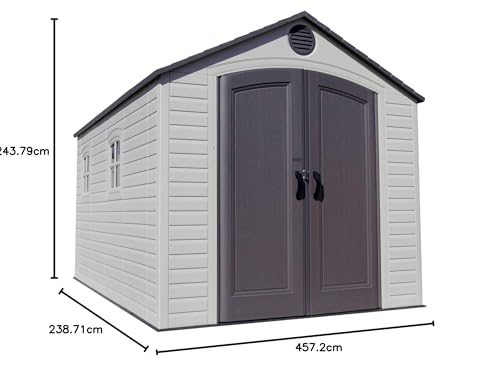 Lifetime 60282 Outdoor Storage Shed, 7 x 12 ft.