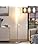 GyroVu Floor Lamp for Living Room, 65” Standing Lamp Tall Lamps for Bedroom with Paper Lampshade 3 Color Temperatures Floor Light for Living Room(Bulb Included)