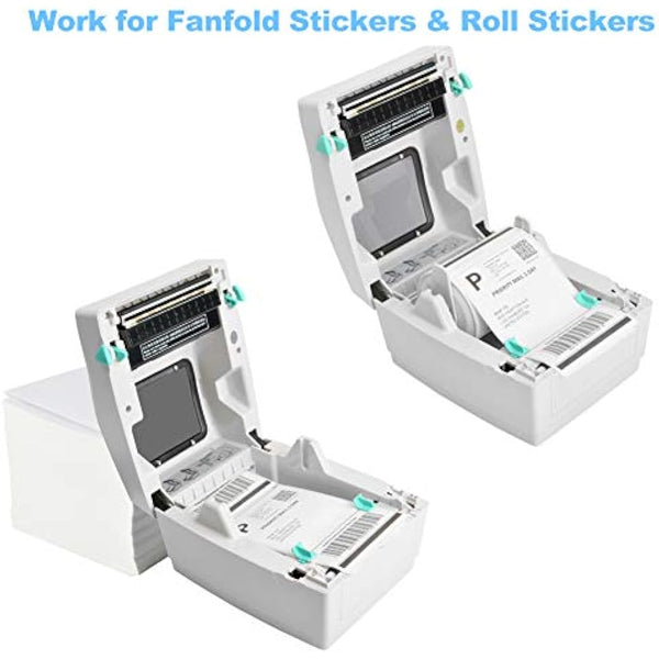 FungLam Thermal Label Printer, Desktop Label Printer USB Direct High Speed Labeling Machines Label Maker for 4x6 Shipping Labels Barcode Compatible with Windows (XP and later)