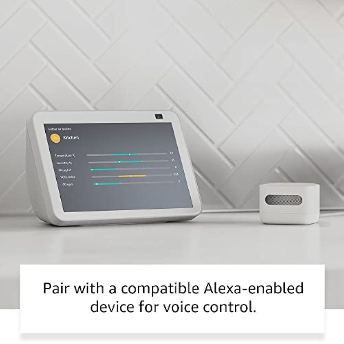 Amazon Smart Air Quality Monitor (Newest gen) | Know your air, Works with Alexa