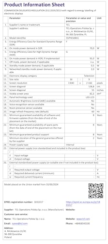 TCL 32SF540K 32-inch FHD Smart Television - HDR & HLG-Dolby Audio-DTS Virtual X/DTS-HD-Metal Bezel-less-Dual-band Wifi 5-with Fire OS 7 system
