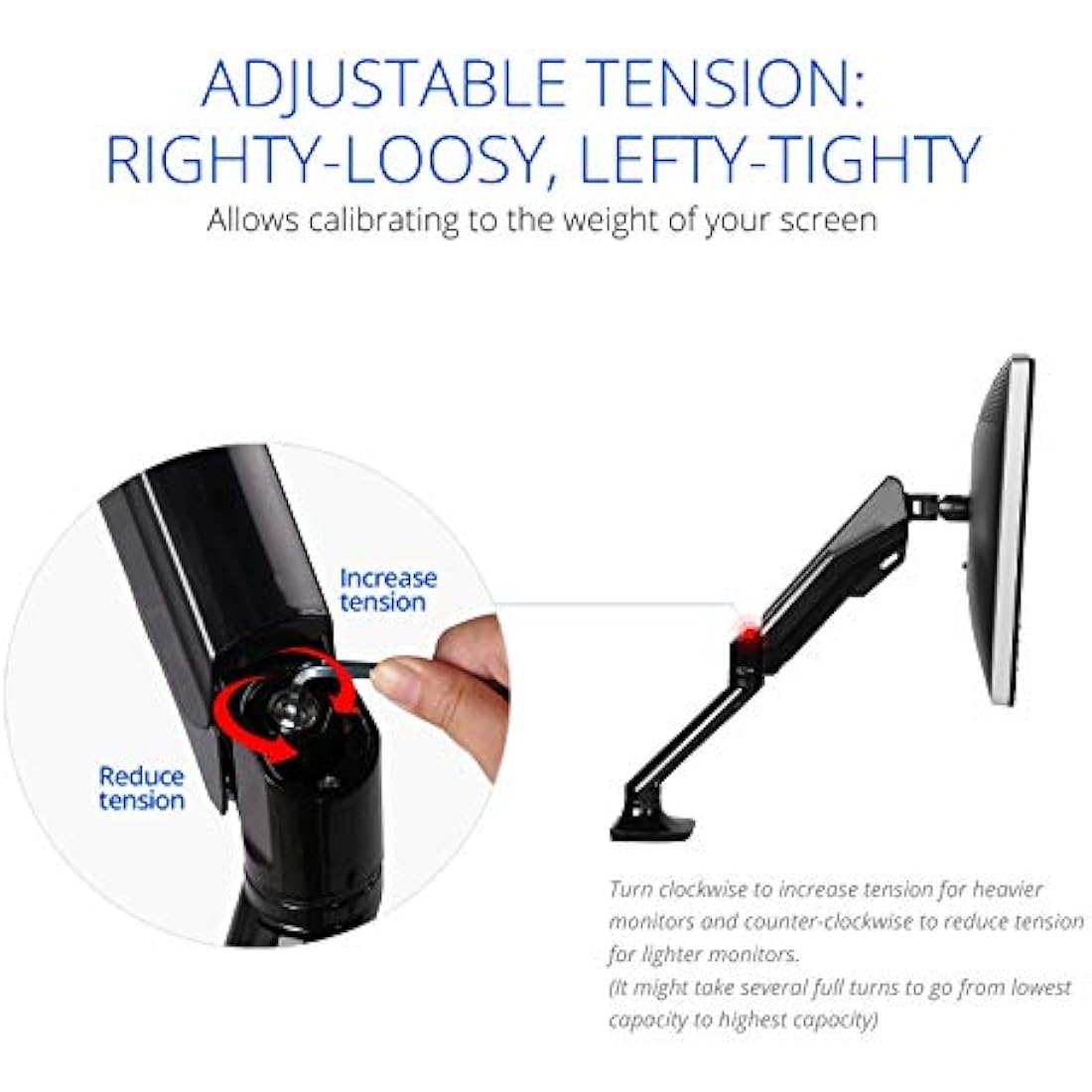 FLEXIMOUNTS F6 full Motion LCD arm Desk Monitor Mount for 10''-30'' Computer Monitor Deluxe Gas Spring arm,With Clamp or Grommet Desktop Support