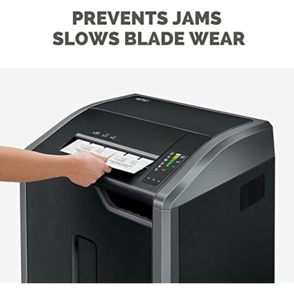 Fellowes 10 Paper Shredder Oil Lubricant Sheets – Powershred Performance+ Easy to Use Shredder Oil Sheets - White