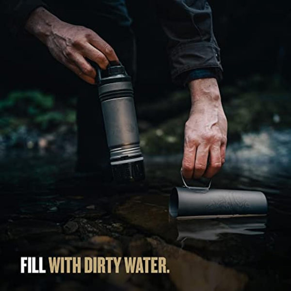 GRAYL UltraPress Titanium Water Purifier - Covert Black