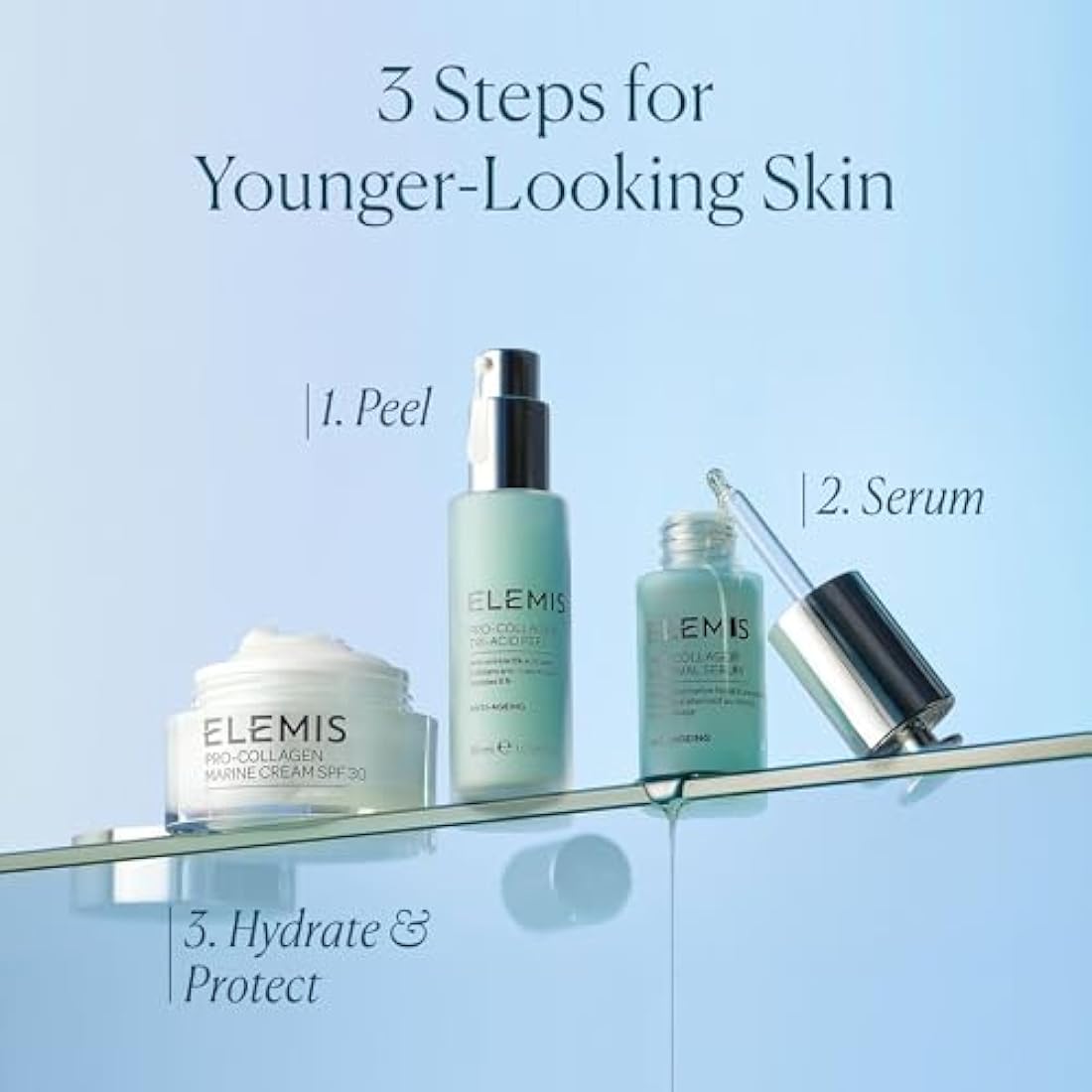 ELEMIS Pro-Collagen Tri-Acid Peel 30ml – Anti-Aging Resurfacing Treatment for Smoother, Radiant Skin – Powerful Exfoliating Facial for Youthful Complexion