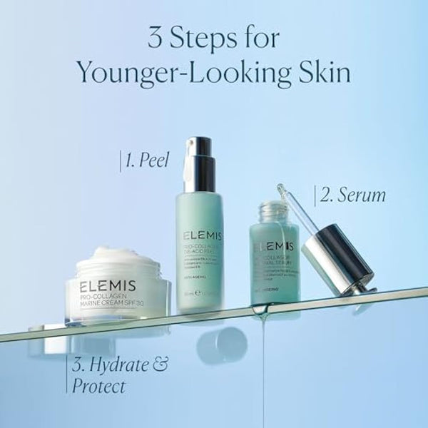 ELEMIS Pro-Collagen Tri-Acid Peel 30ml – Anti-Aging Resurfacing Treatment for Smoother, Radiant Skin – Powerful Exfoliating Facial for Youthful Complexion