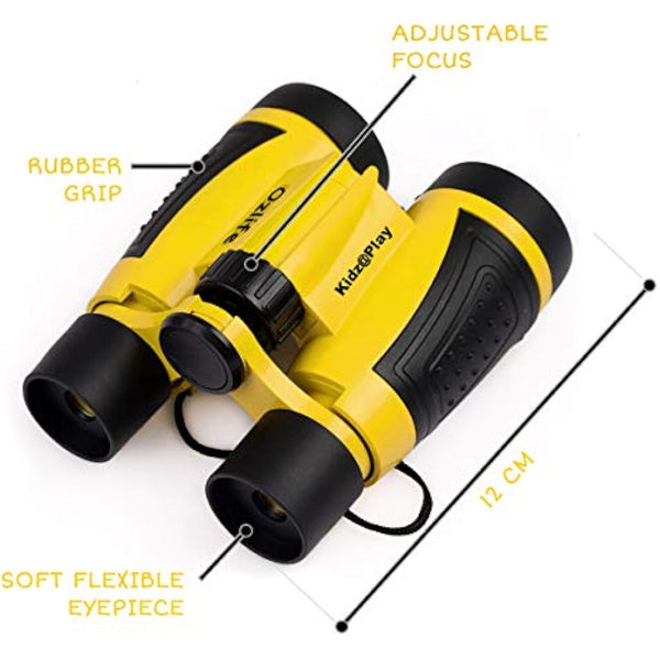 Adventure Kidz Outdoor Exploration Kit, Children’s Binoculars, Flashlight, Compass, Fox Whistle, Magnifying Glass, Backpack. Great Gift Set for Educational, Pretend Play, Ages 3-9 Boys Girls