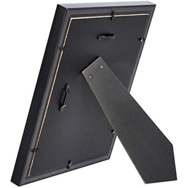 Amazon Basics Rectangular Photo Frame for Tabletop and Wall Display, 2-Pack, Black, 20 cm x 25 cm