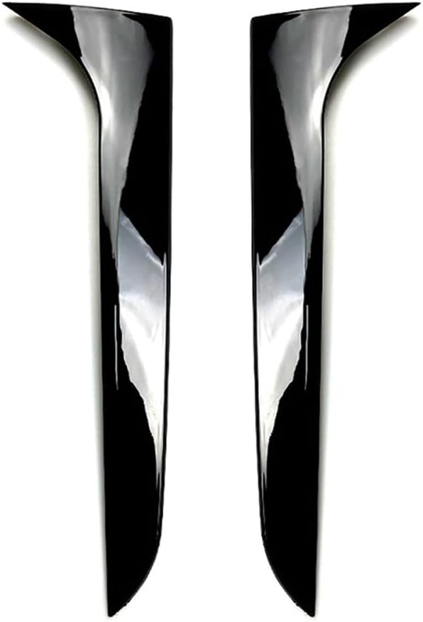 AutoStyle Set rear window side spoilers compatible with Audi A4 (B8) Avant/Allroad 2008-2015 excl. S-Line (ABS Glossy Black)