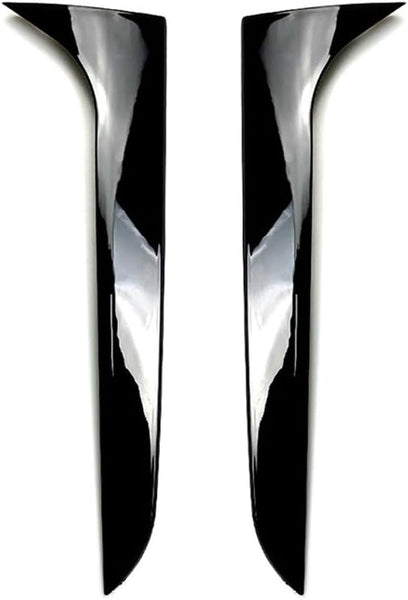 AutoStyle Set rear window side spoilers compatible with Audi A4 (B8) Avant/Allroad 2008-2015 excl. S-Line (ABS Glossy Black)