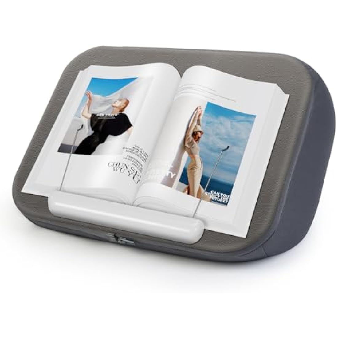 elitehood Book Stand, Comfortable Pillow Book Holder for Reading in Bed, Bed Book Lap Holder with Pillow Pad for Hand Free - Minimize Neck Strain & Perfect Idea for Book Lovers in Anywhere