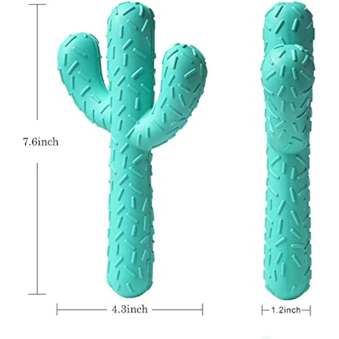 Acecy Dog Toys, Indestructible Cactus Chew Toy, Natural Rubber Milk Flavor, Puppy Teething Toys for Small Mediul Large Breed