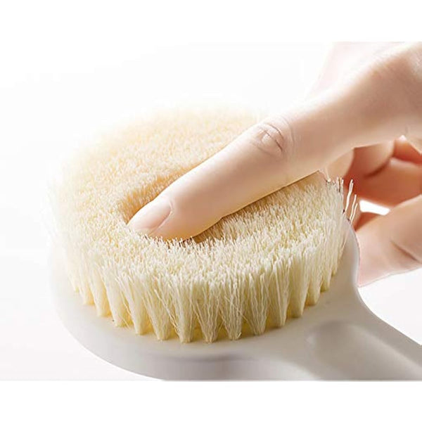 Ithyes Dry Brushing Body Brush Shower Bath Brush Long Handle Gentle Back Skin Scrubber Exfoliate Massage Improve Blood Circulation Cellulite Treatment