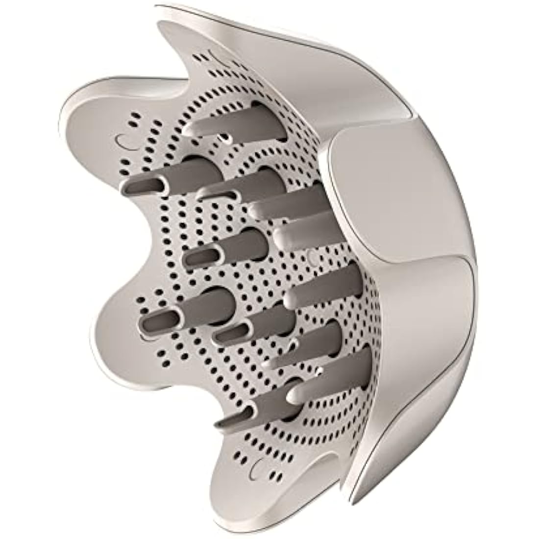 Shark XSKHD4DA FlexStyle Curl-Defining Diffuser, Attachment for Shark FlexStyle Blow Dryers, Styling Tool for Wavy, Curly, and Coily Hair, Enhance Natural Curls, Extendable Prongs, Stone