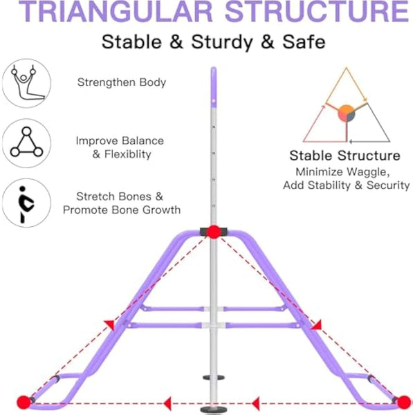 EVERYMILE Gymnastics Bars, Junior Training Kip Bar Gymnastics Equipment for Home,Adjustable Height Folding Horizontal Bar with Gymnastic Rings for Kid