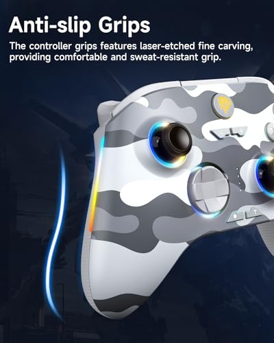 EasySMX X15 Wireless PC Controller with Hall Triggers, Hall Joysticks, Enhanced Bluetooth Game Controller,No Drift No Deadzone effect, Compatible with Windows PC, Android, Steam and Switch