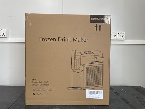 EUHOMY Slush Machine 2.6L Large Capacity Professional Frozen Drink Maker, No Ice Needed, Self-Cleaning, 5 Preset Programs & Child Lock, Slushie Machine for Frappés, Milkshake, Cocktail, Wine