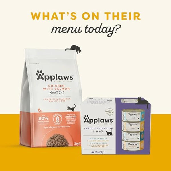 Applaws 120g Freeze Dried Chicken Cat Treat, 100% Natural Grain Free, Hypoallergeric Healthy Cat Snacks 12x10g