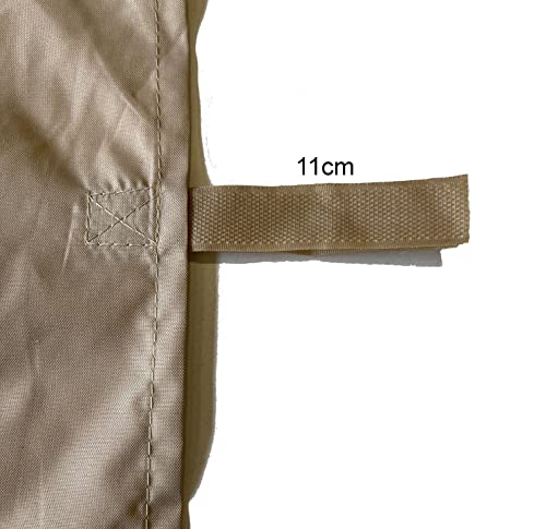 QUICK STAR Gazebo Side Wall, 300 x 193 cm / 400 x 193 cm, Polyester with PVC Window, Sand, Style: Garden, Waterproof, Star Shape