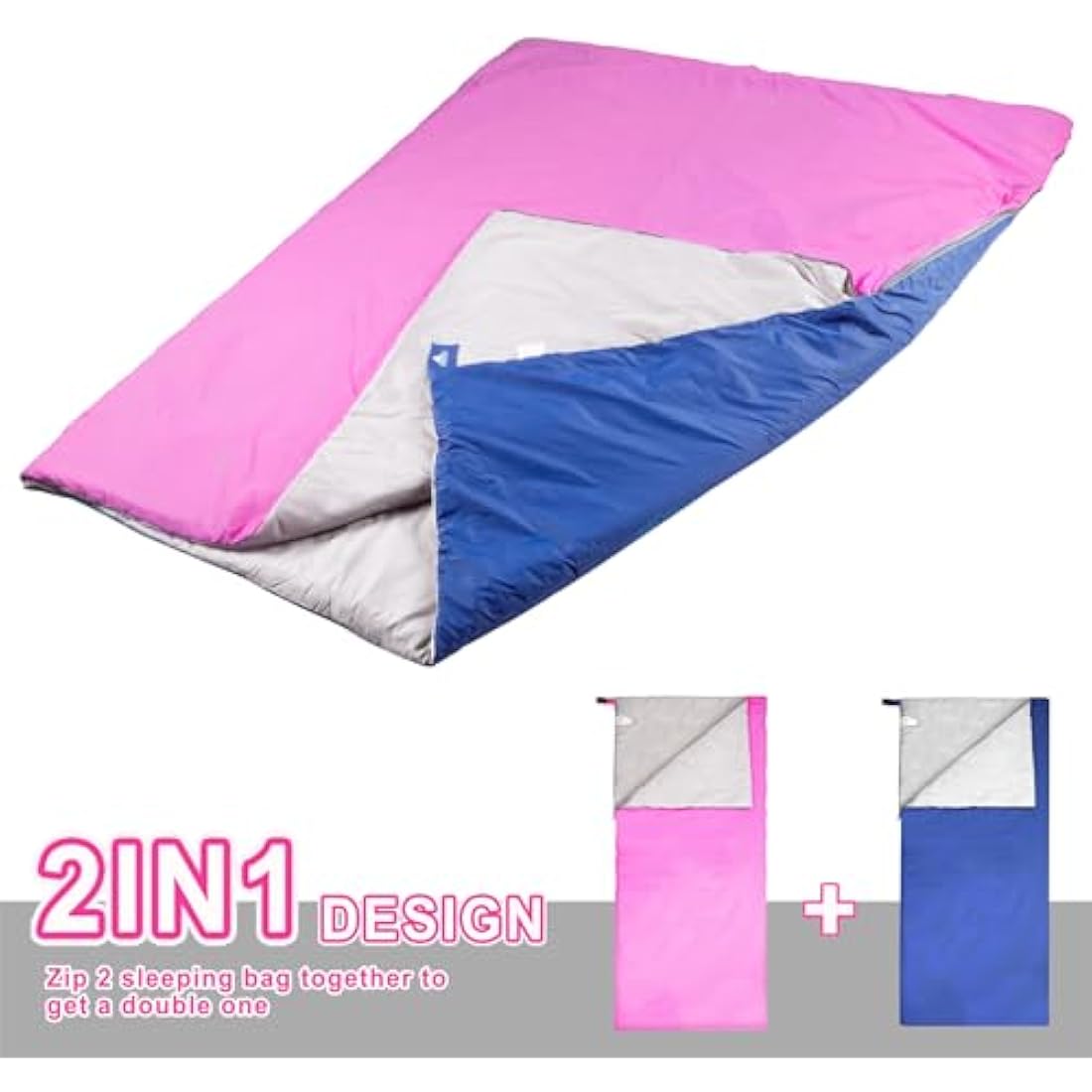 Agemore Ultra-light Warm Weather Rectangular Sleeping Bag, 75" L x 30" W, Lightweight Envelope sleeping bag for Outdoor Camping, Backpacking & Hiking - Fit for Kids, Teens and Adults