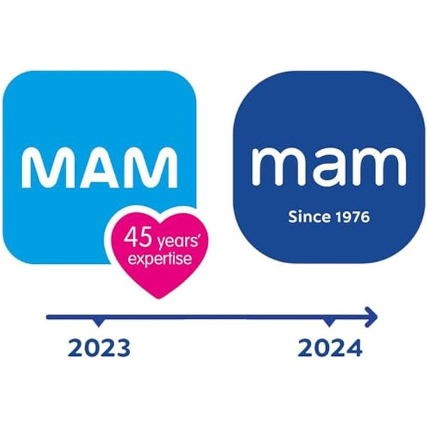 MAM Original Soothers | 0-6 Months | 2 Pack | Comes in Dummy Steriliser Case | Sustainable Materials | Baby Accessories | Cream (Various Designs)