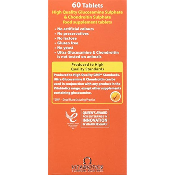 Glucosamine and Chondroitin Tablets, by Vitabiotics Ultra