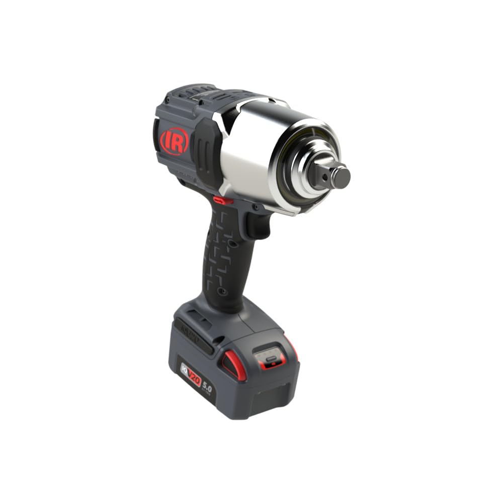 Ingersoll-Rand W7172-K22B-EU Impact Wrench, 3/4 Inch 20V Cordless Impact Wrench, 2X BL2022 Li-Ion Batteries 5.0 Ah + Charger Kit (UK Plug) in Case