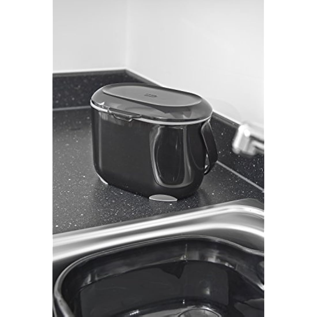 Addis 515630 2.5 Litre Kitchen Compost Caddy, Black/Grey, 2.5L