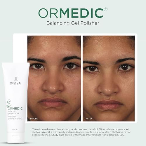 IMAGE Skincare, ORMEDIC Balancing Gel Polisher, Daily Facial Cleanser to Smooth, Brighten & Refine Skin with a Blend of Natural Ingredients, 3.2oz