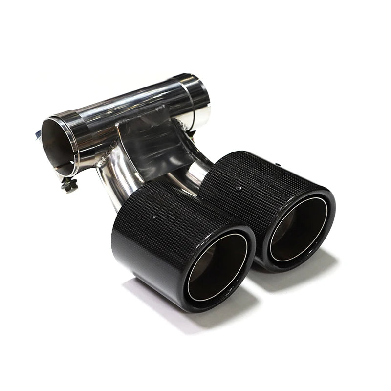 Suitable for Porsche Cayman 718 981 987 Boxster Exhaust Modified Dual Sports Tailpipe Stainless Steel Muffler Low Upgrade High-G