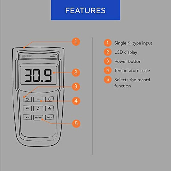 Martindale THERMOKITLGN Legionella Testing Thermometry Kit, Yellow