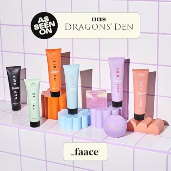 Faace Dirty Rose Water Face Cleanser As Seen On Dragons Den - Creamy Gel Purifies, Soothes, & Exfoliates to Fight Acne - Made in UK - Vegan & Organic Skincare - 100 ml