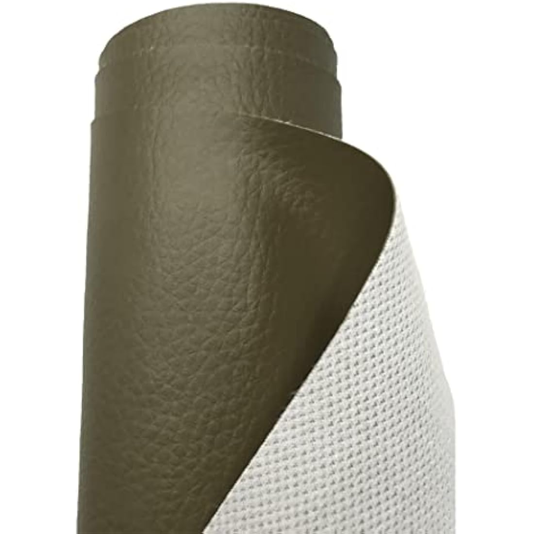 A-Express Grained Faux Leather Fabric Waterproof Heavy Duty Leatherette Vinyl Leathercloth Upholstery Textured Material - Khaki 1 Metre 100cm x 140cm