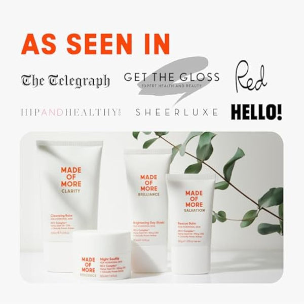 Made Of More Deeply Moisturising Balm for Dry Skin | Face & Body | Soothes & Protects Skin | Hydrating, Pore Minimising & Firming | Ceramide Rich Cream To Retain Moisture | Salvation 30g