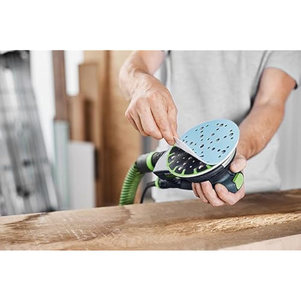 Festool 575165 Sanding Discs Stf D150/48 P150 GR/100, Steel Grey, Grain 150, Set of 100 Pieces