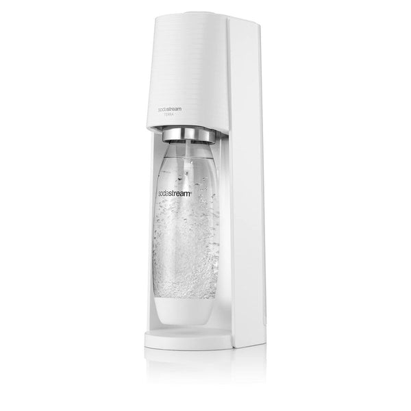 SodaStream - Terra Sparkling Water Maker, Quick Connect CO2 System, Includes 60L Gas Cylinder, BPA-Free 1L Bottle, Eco-Friendly & Reduces Plastic Waste, Black